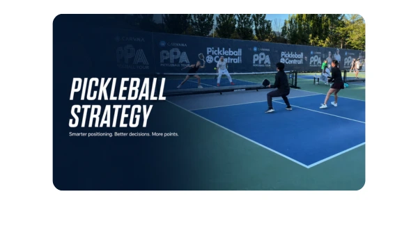 Coach AJ Parfait playing PPA mixed doubles pickleball in Atlanta, demonstrating doubles positioning and pickleball strategy