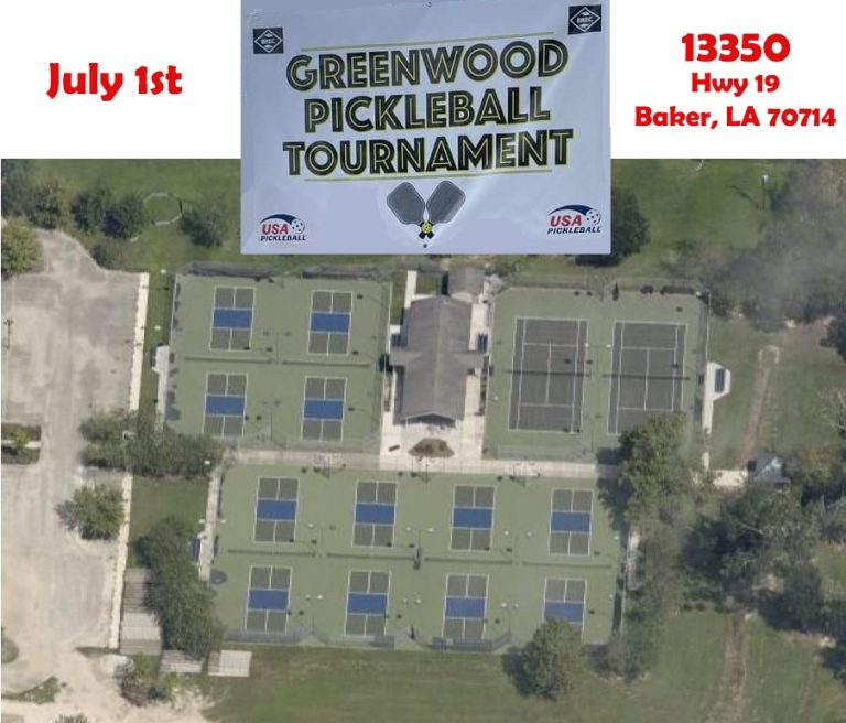 Greenwood Pickleball Doubles Tournament