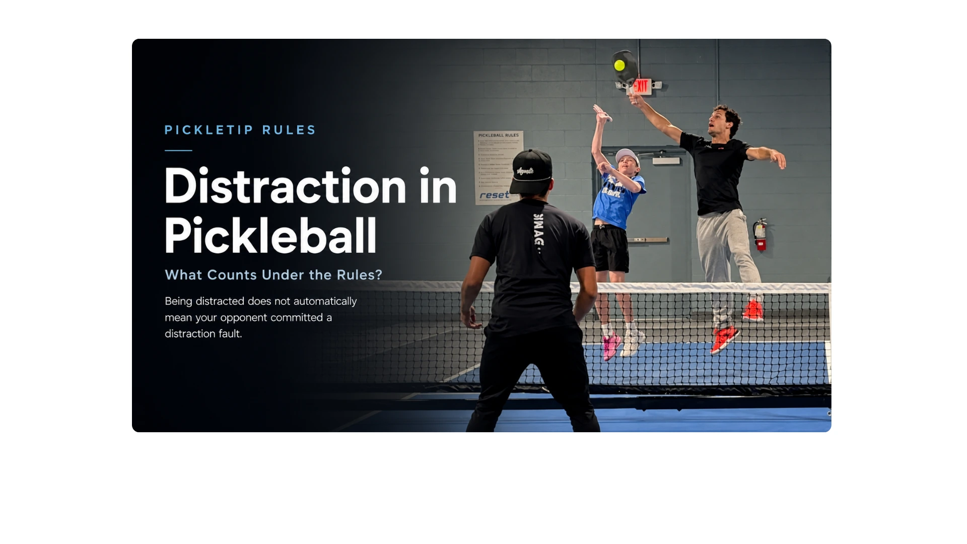 John Toe watches as Austin and AJ both go for the same popped-up pickleball at Ochsner Fitness in Elmwood