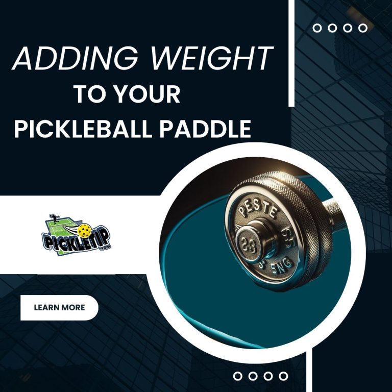 Adding Weight to Pickleball Paddle