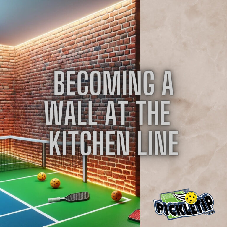 Becoming A Wall at the Pickleball Kitchen Line