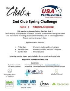 2024 Club Spring Challenge Pickleball Tournament