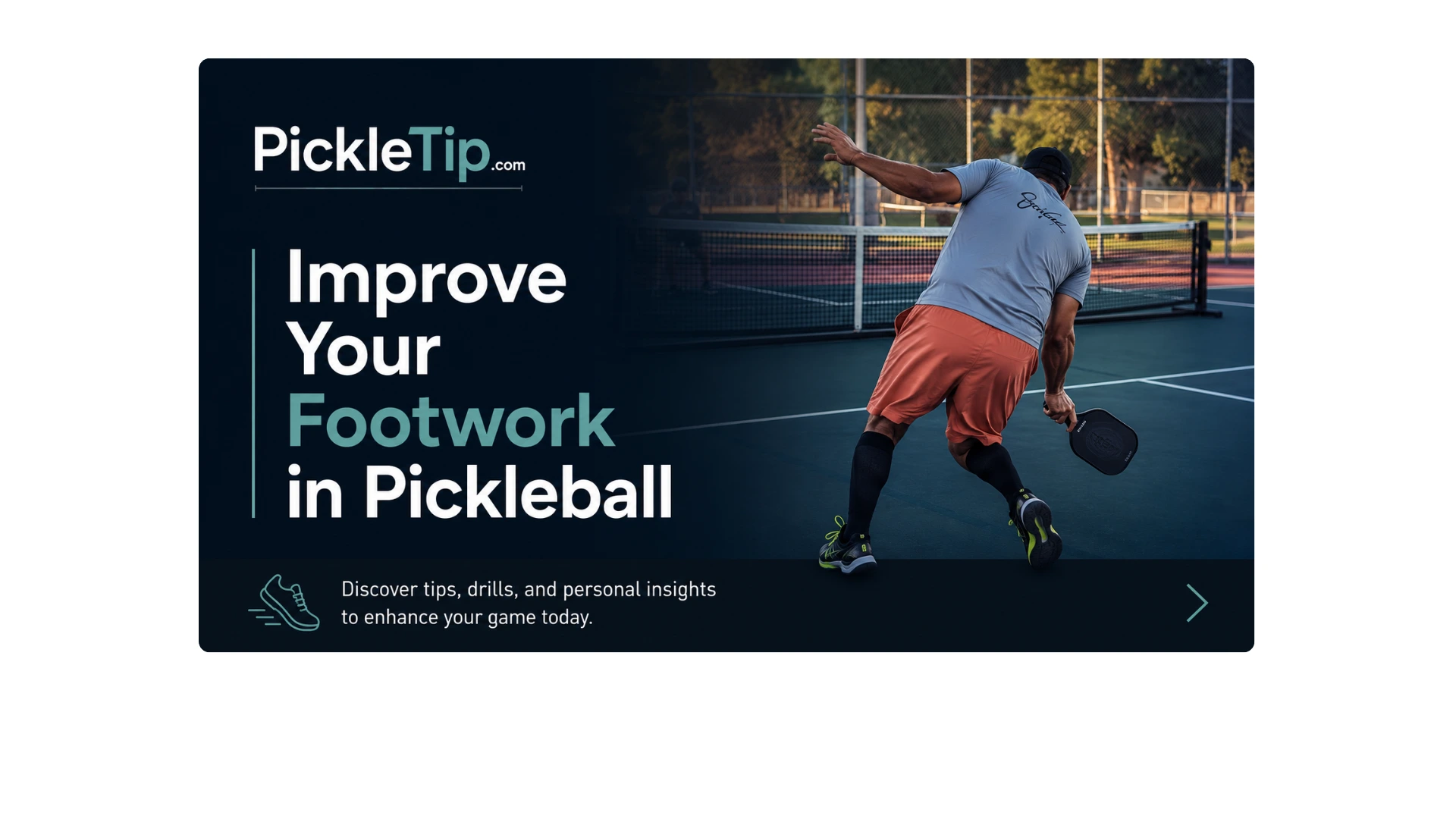 Coach Sid getting jammed by a pickleball after poor footwork positioning at Miley Playground.