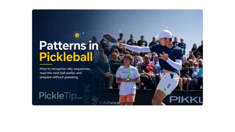 Ben Johns hits a forehand as Gabe Tardio watches during a professional pickleball match.