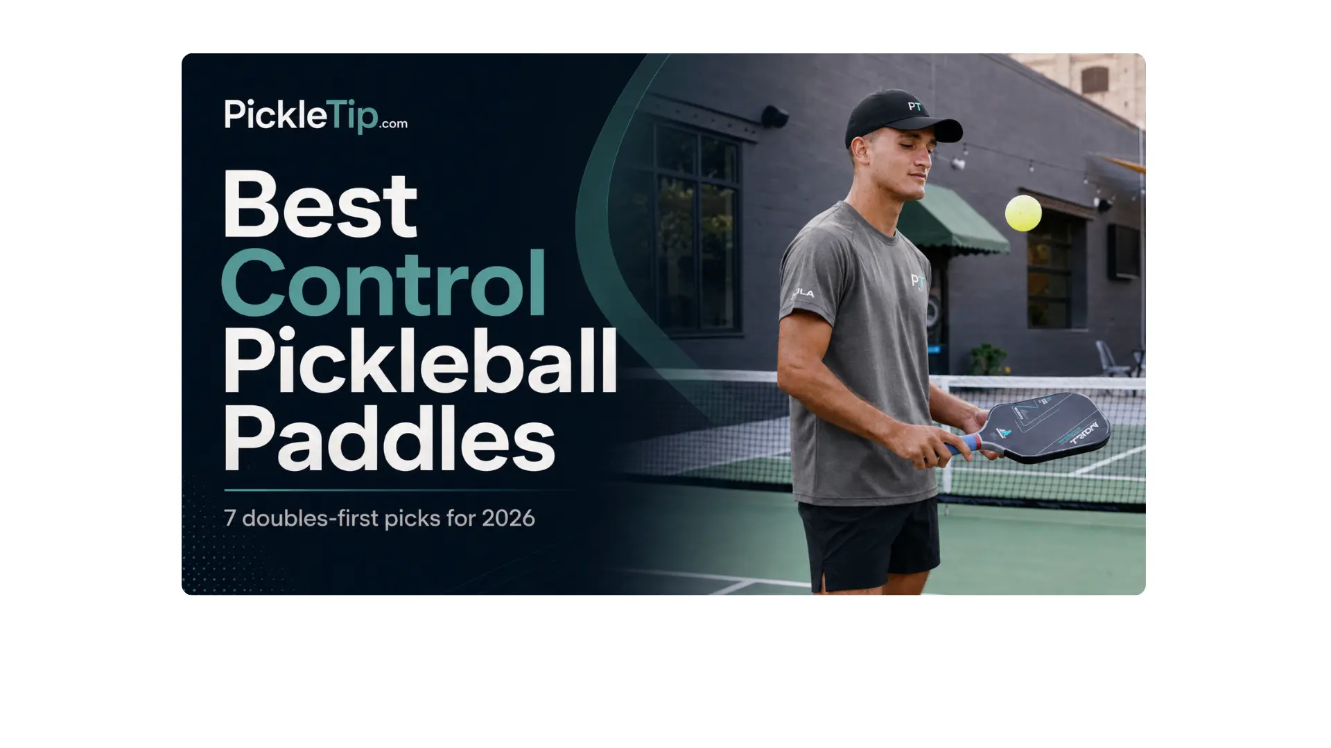 Coach AJ testing a control pickleball paddle between matches at The Exchange NOLA