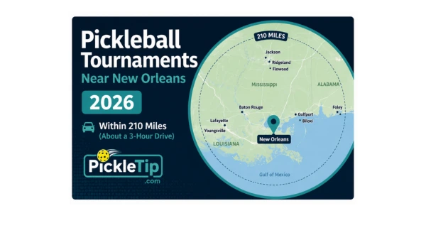 2026 pickleball tournaments near New Orleans and within a 3-hour drive