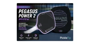 11SIX24 Pegasus Power 2 widebody pickleball paddle and cover photographed for PickleTip review