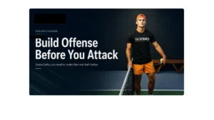 AJ at The Exchange in New Orleans for PickleTip article about building offense before attacking in pickleball